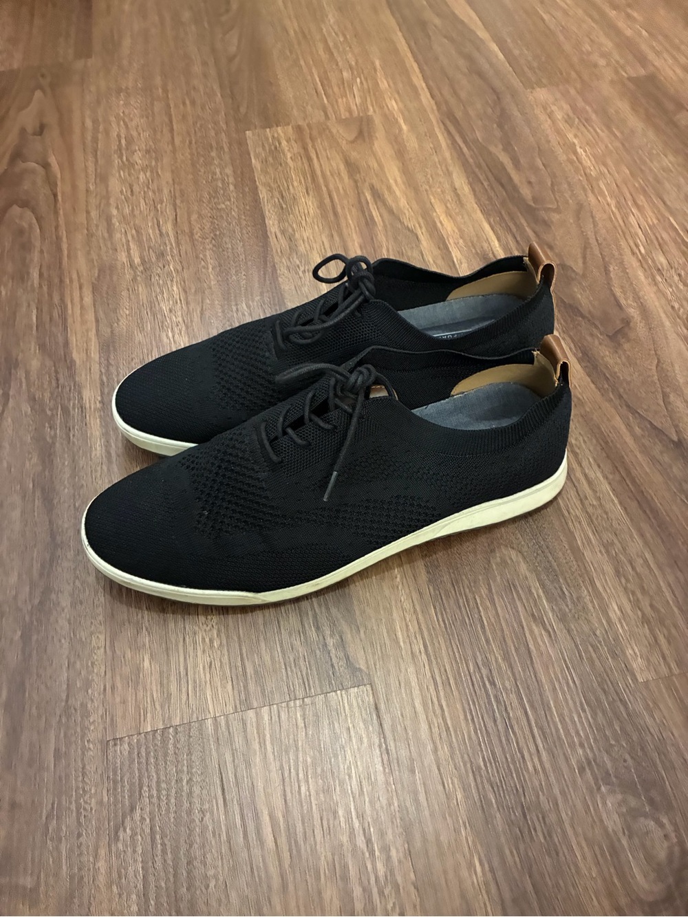 Izod Breeze Memory Foam Black And Brown Dress Shoes Size 12